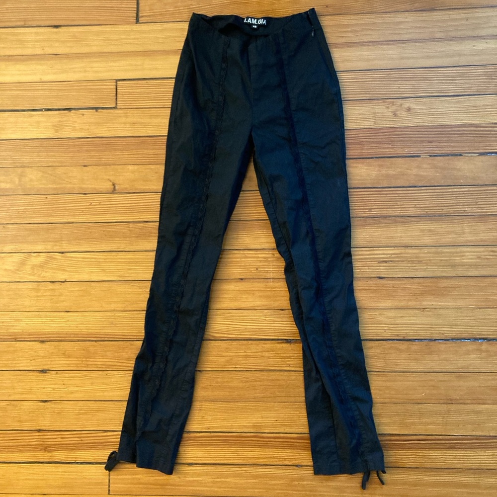 I.AM.GIA V-Front Black Lace Pants